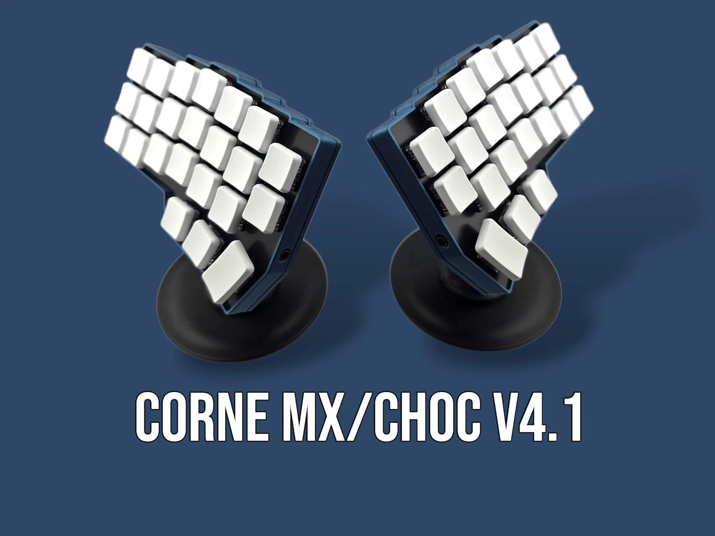 Corne v4: MX/Choc - Split Ergonomic Keyboard with Tenting Kit, RGB LED Backlights, Keycaps and Key Switches (crkbd)