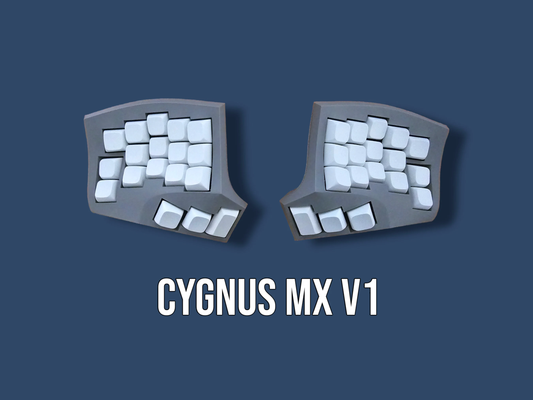 Cygnus v1: MX - Split Ergonomic Dactyl Keyboard with Keycaps and Key Switches