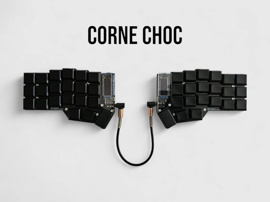 Ready to use (prebuilt) Corne Choc keyboard - Kailh key switches - black keycaps - no backlight